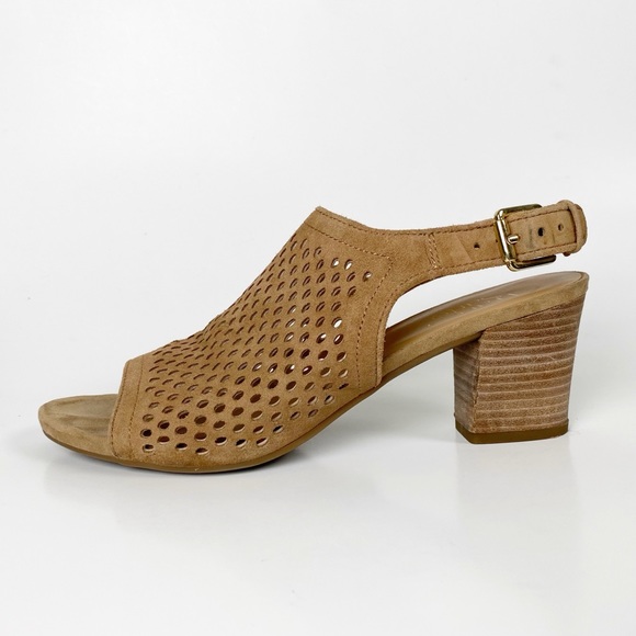 Franco Sarto Monaco Suede Leather Slingback Heel - Picture 9 of 14